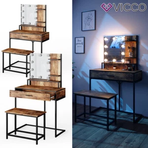 Vicco tocador Fyrk mesa de peluquería cómoda de peinado cómoda de maquillaje - Imagen 1 de 7