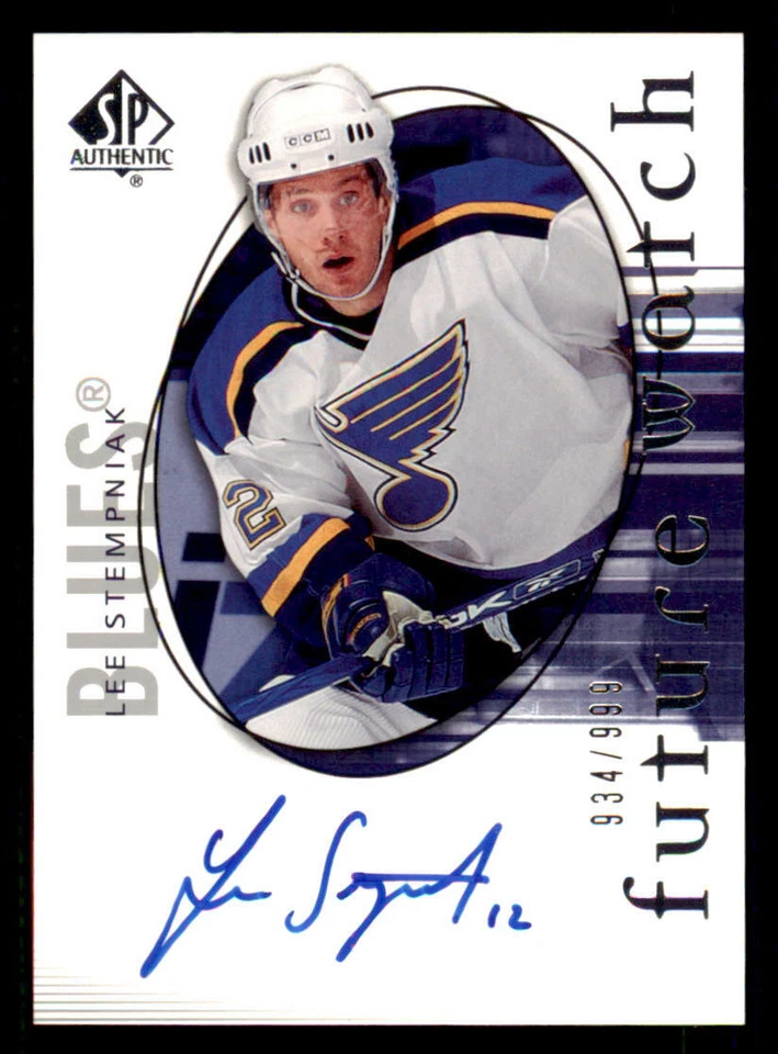 2005-06 SP Authentic #212 Lee Stempniak AU RC /999 (ref 240360) - Image 1 of 2