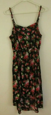 Ya Los Angeles Dress women's floral rose L high low - Image 1 of 4