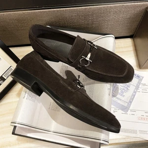 Herren Echtleder Schuhe Neu Halbschuhe Schuhe Britisches Wildleder Leger Formell Schuhe - Bild 1 von 9