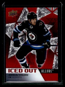 ✅ 2021 UD Allure Iced Out Nikolaj Ehlers  #IO-5 Winnipeg Jets