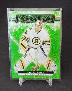 2023-24 Upper Deck Extended Series Dazzlers Green #DZ-138 Linus Ullmark  - Picture 1 of 2