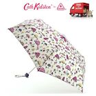 Cath Kidston Mushroom Minilite Compact Folding Umbrella Handbag Size With Cover