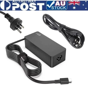 65W USB-C Type-C AC Adapter Laptop Charger For Lenovo ThinkPad Yoga Dell HP ASUS - Picture 1 of 22