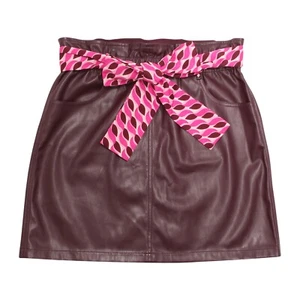 6407AZ GONNA BIMBA LIU JO KIDS GIRL ECO-LEATHER SKIRT - Picture 1 of 4