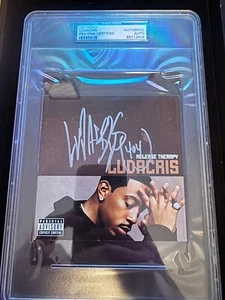 LUDACRIS SIGNED RELEASE THERAPY PSA/DNA SLABBED CD COVER - Picture 1 of 3