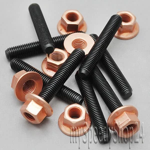 8 x Stehbolzen + 8 x Mutter Abgaskrümmer 42mm M7 x 1,0 1er 2er 3er 5er 6er 7er - Bild 1 von 2
