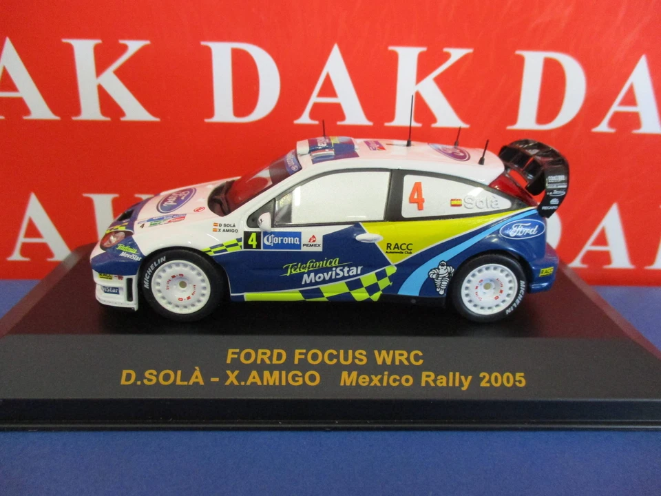 Die cast 1/43 Modellino Auto Ford Focus WRC Mexico Rally 2005 D. Sola H.B. - Immagine 1 di 4