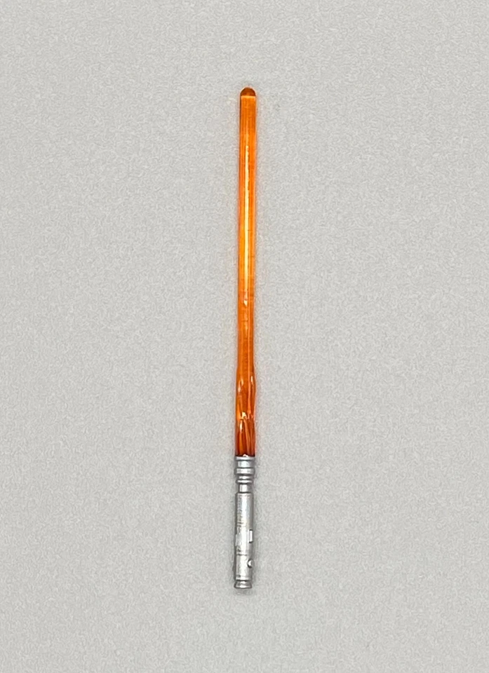 Piezas personalizadas Star Wars 3,75 pulgadas 1:18 naranja sable de luz forraje yaddle jedi Foto 1 de 1