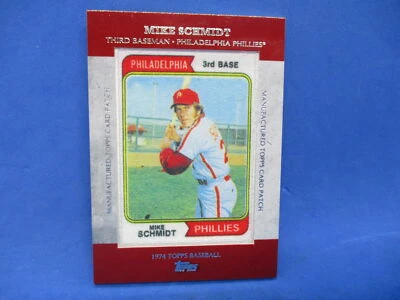2013 Topps Manufactured Card Patch Mike Schmidt #MCP-17 Patch HOF - Image 1 of 2