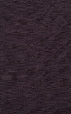 Purple Transitional Hand Hooked Swirls Stripes Lines Area Rug Abstract DV12 - Image 1 of 2