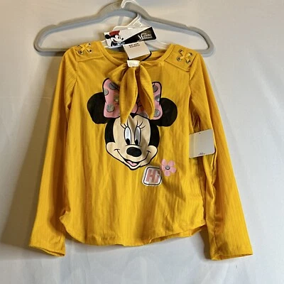Camisa Minnie Mouse 7/8 moño de pelo brillo manga larga conjunto a juego con cordones Disney Foto 1 de 4