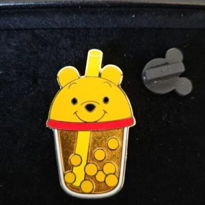 【FROM AU】2021 Shanghai Disney pin OE winnie the pooh bubble milk tea - Picture 1 of 1