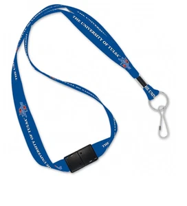 UNIVERSITY OF TULSA LANYARD 3/4" WIDE WITH BREAKAWAY CLIP - Picture 1 of 1