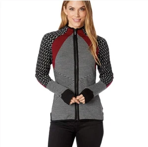 Maglione SMARTWOOL Dacono Sci Full Zip L Misto Lana Merino Strato Invernale Multi - Foto 1 di 10