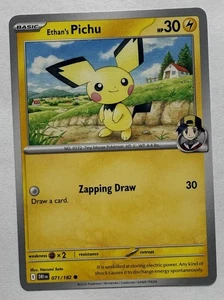 Pokemon TCG * Destined Rivals 071/182 Ethan's Pichu Common * UNG NM FRESH PACK - Picture 1 of 1