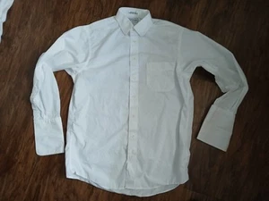 Vintage Burberry of London Mens Dress Shirt Classic White Made In USA 15.5 - 33 - Picture 1 of 7