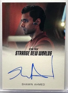 Shawn Ahmed Full Bleed Autograph, Star Trek Strange New Worlds Season 1 - Picture 1 of 2