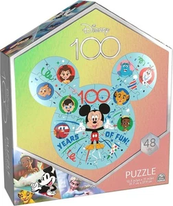 Disney 100 Aniversario 48 Piezas Puzzle Orejas de Mickey Mouse Caja Metálica - Imagen 1 de 2