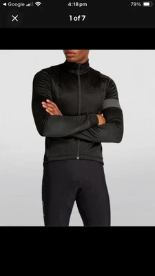 Rapha Winter Jersey Black XXL (Fits Like M/L) – Thermal Cycling Jacket – NWT - Image 1 of 4