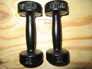 YORK 4 LB Set Rundkopf Kurzhanteln der ersten Generation - Bild 1 von 13