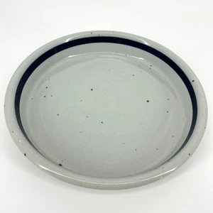 Dansk Vintage Round Platter Sandstone Blue 12 inch Niels MCM Japan Speckled - Picture 1 of 6