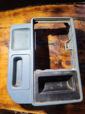 86-92 Jeep Comanche Oem Center Console Mini Light Blue Shifter Trim Plastic - Image 1 of 4