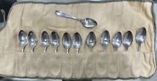 (12) Vintage Tiffany & Co. Sterling Silver Marquise Style Teaspoon 5 3/4"