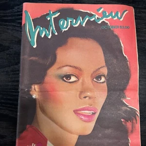 Andy Warhol Interview 1981 Diana Ross cover feature,Paul Delvaux,Fran Lebowitz - Picture 1 of 5