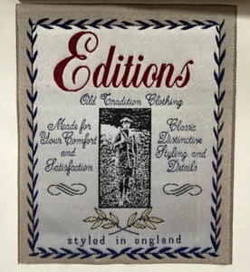 Editions Old Condition Clothing England 1980er/90er bestickter Aufnäher - Bild 1 von 2