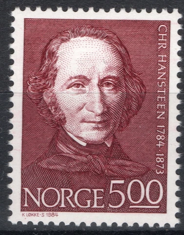 Norway 1984, NK 951, Hansteen 200 years, MNH Cover