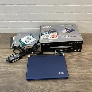 Acer Aspire 1 One KAV60 10" computer portatile blu Intel Atom 160 GB HDD ha bisogno di ripristino - Foto 1 di 15