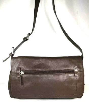 Bolso de hombro Stone Mountain de cuero suave marrón Foto 1 de 4