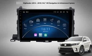 Toyota Highlander 2014-2019 OEM Fit 10.2" HD Touch-Screen - Picture 1 of 8