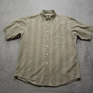 Vintage J Crew Oarsman Shirt Mens L Brown Button Up 90s Seersucker Hong Kong - Picture 1 of 11