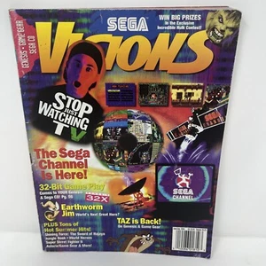 Sega Visions Magazine June 1994 Genesis Game Gear Earthworm Jim Sega Channel - Picture 1 of 7