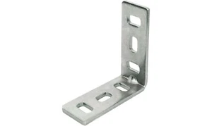 MOBILA - LASTRINA ASOLATA AD ANGOLO IN ACCIAIO ZINCATO 100x100x20MM SPESSORE ... - Foto 1 di 1