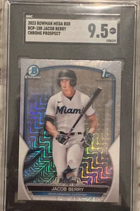 2023 Bowman Chrome Prospects Mega Box Mojo Refractor Jacob Berry SGC 9.5 - Picture 1 of 1