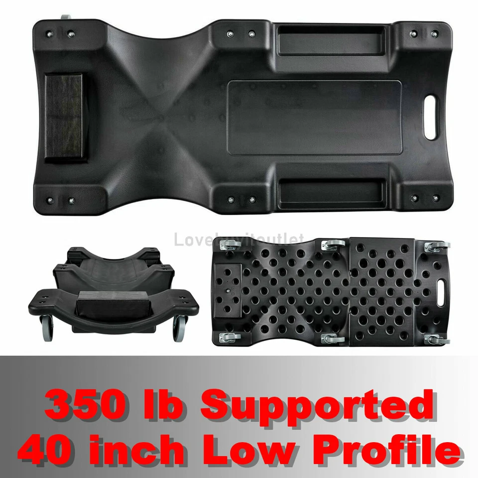 40" L x 19'' W Mechanic Car Repair Automotive Creeper Low Profile Foto 1 de 4