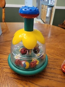 Chicco Ladybug & Butterfly Marbles Baby Spinning Popper Toy Push and Spin - Picture 1 of 6