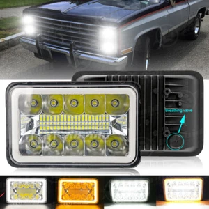 1x 4x6" faros LED haz alto/lo para 1981 1982 1983 1984 1985 1986 Chevy C10 - Imagen 1 de 12