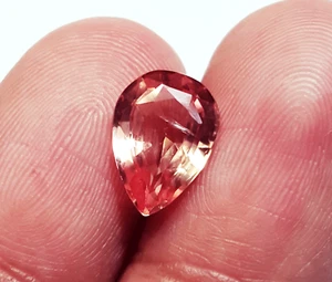 Unbehandelter unbeheizter 2,85 ct natürlicher Morganit Birnenform loser Edelstein zertifiziert - Bild 1 von 6
