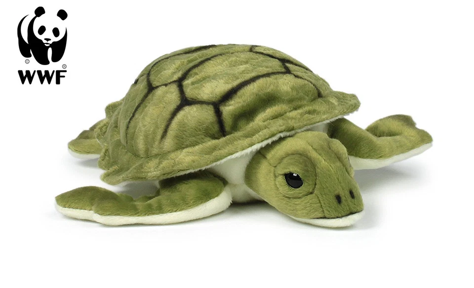 WWF Plüschtier Meeresschildkröte (23cm) lebensecht Kuscheltier Stofftier Turtle