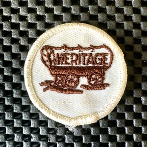 HERITAGE CONESTOGA WAGON EMBROIDERED SEW ON ONLY PATCH 2" NOS - Picture 1 of 2