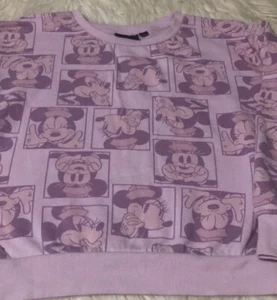 Disney Minni Mouse Light Purple Sweatshirt Girl sz 10/12 - Picture 1 of 8