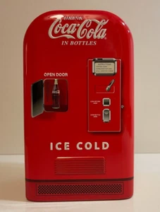 COCA-COLA REFRIGERATOR SHAPED BOX COCA COLA DISPENSER - Picture 1 of 12