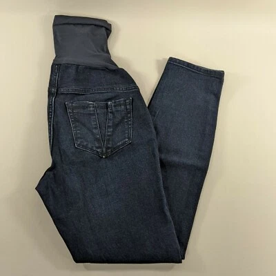 Indigo Blue Maternity Full Panel Skinny Jeans Size Small - Image 1 of 4
