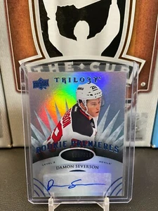 2014-15 Upper Deck Trilogy Radiant Blue #152 Damon Severson AUTO 185/225 RC - Picture 1 of 2