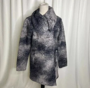 Cappotto invernale Nanette Lepore misto lana donna media collo sciallato elegante lunghezza ginocchio - Foto 1 di 9