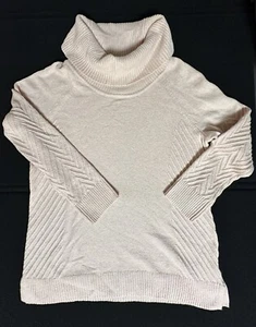 Calvin Klein Women’s Large Light Pink Cowl Neck Sweater - Picture 1 of 5